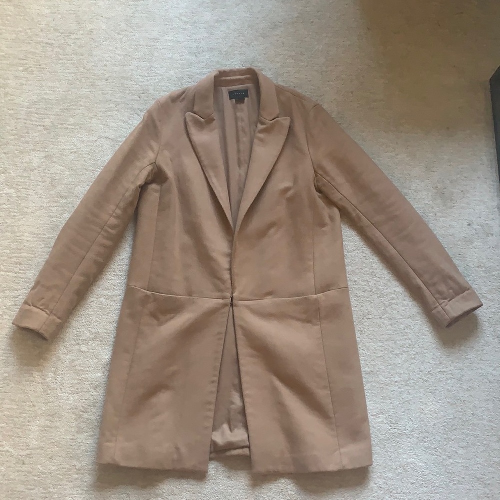 Theory Wool Camel Coat
